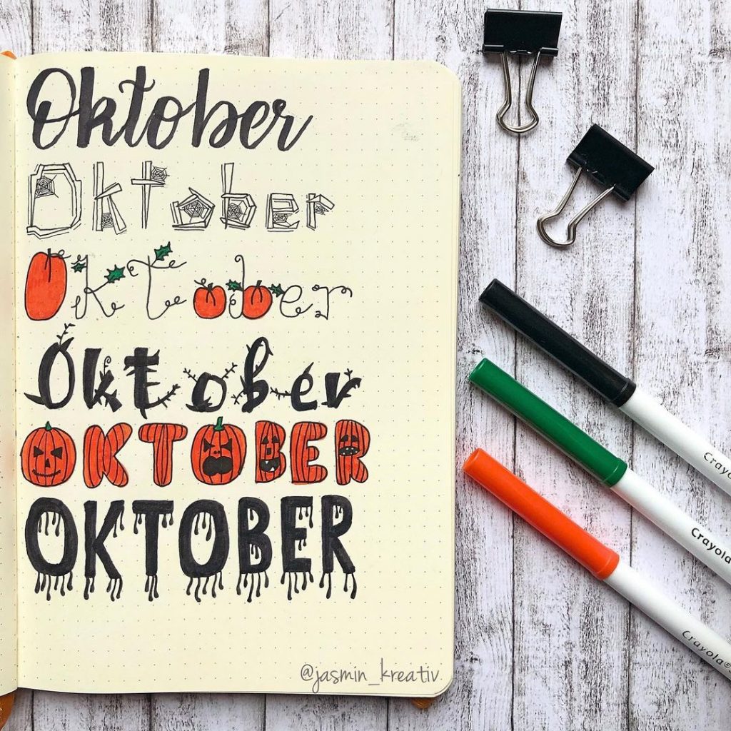 Header/title ideas for October