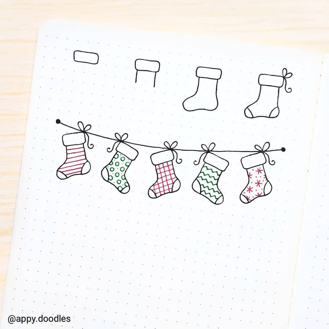 25 easy christmas doodles you can draw