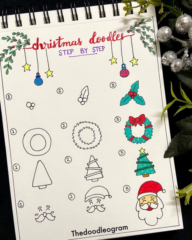 25 Easy Christmas Doodles You Can Draw