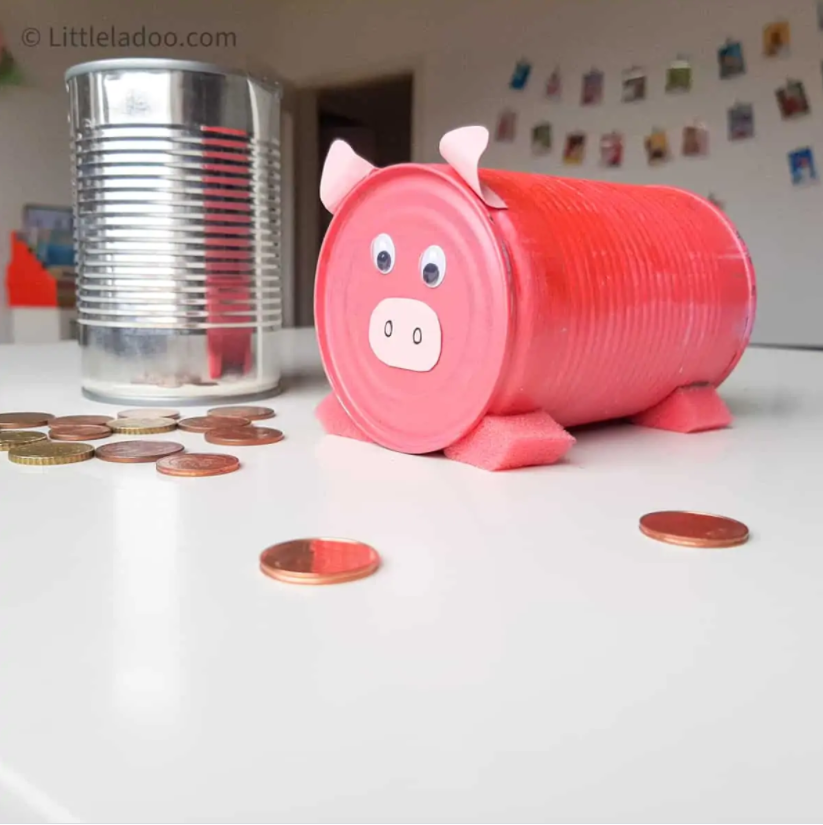 Tin Can Piggy Bank