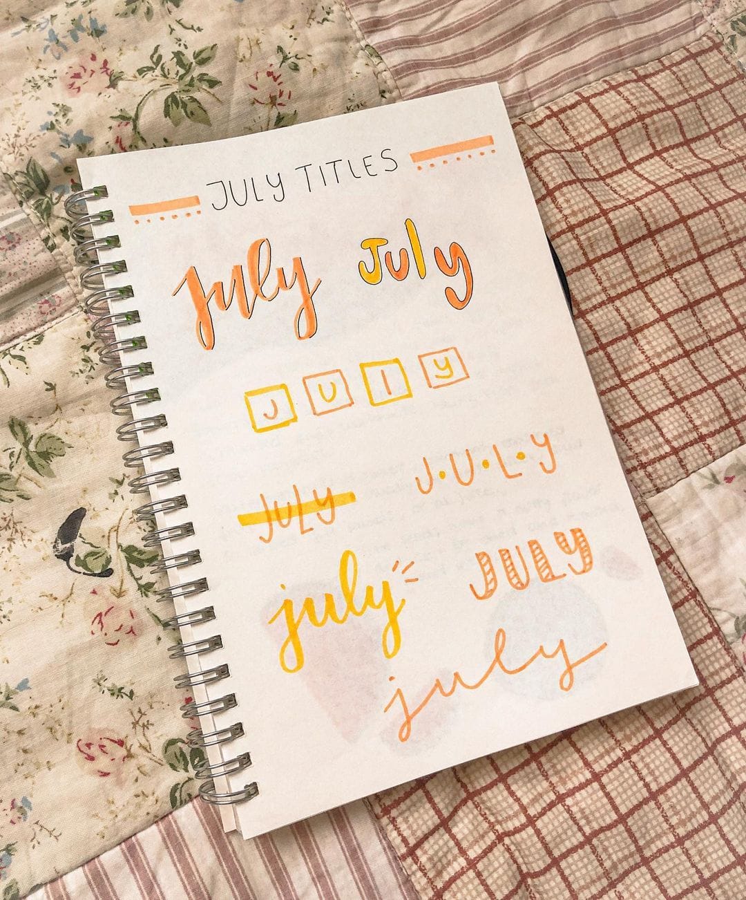 15+ Creative July Header and Title Ideas