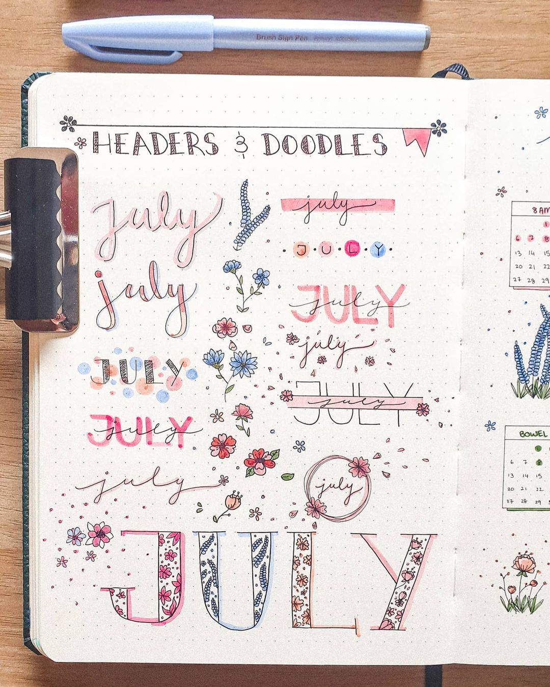 15+ Creative July Header and Title Ideas