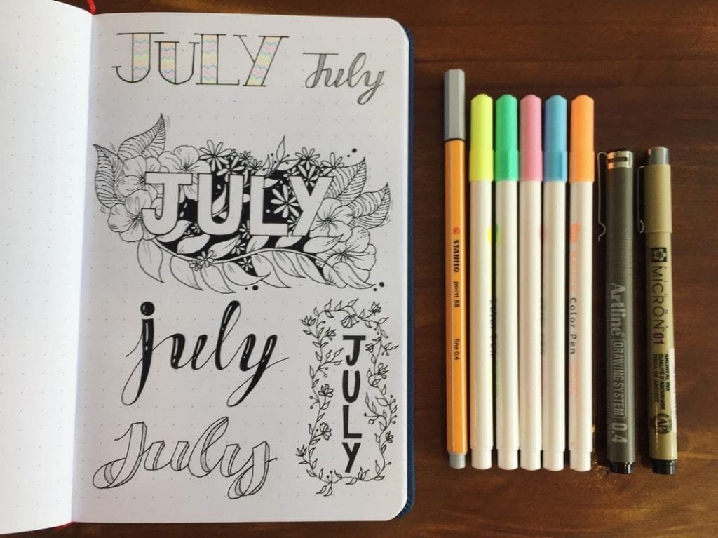 Black & White July header