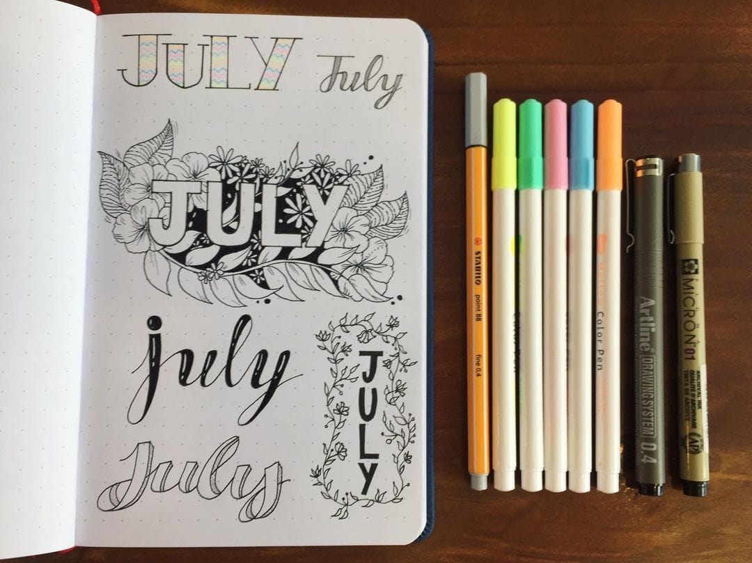 15+ Creative July Header and Title Ideas