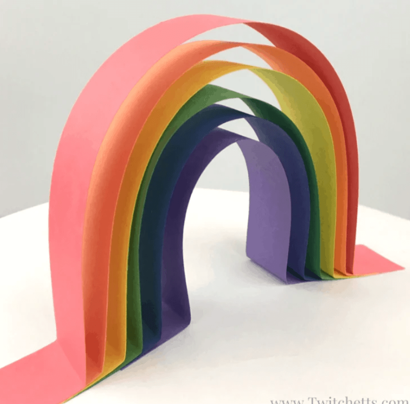 Rainbow-Art-Construction-Paper-Crafts-for-Kids