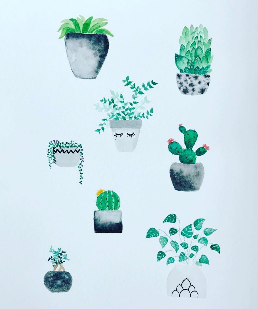 Tiny Succulent Doodles