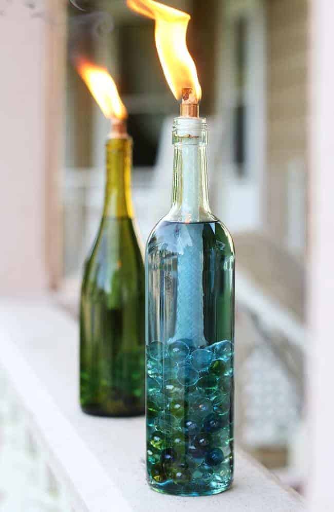 DIY wine bottle crafts