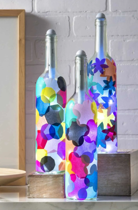 Wine-bottle-crafts-lanterns
