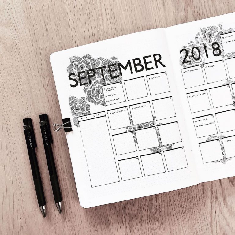 35  Gorgeous Bullet Journal Monthly Spreads You ll Love