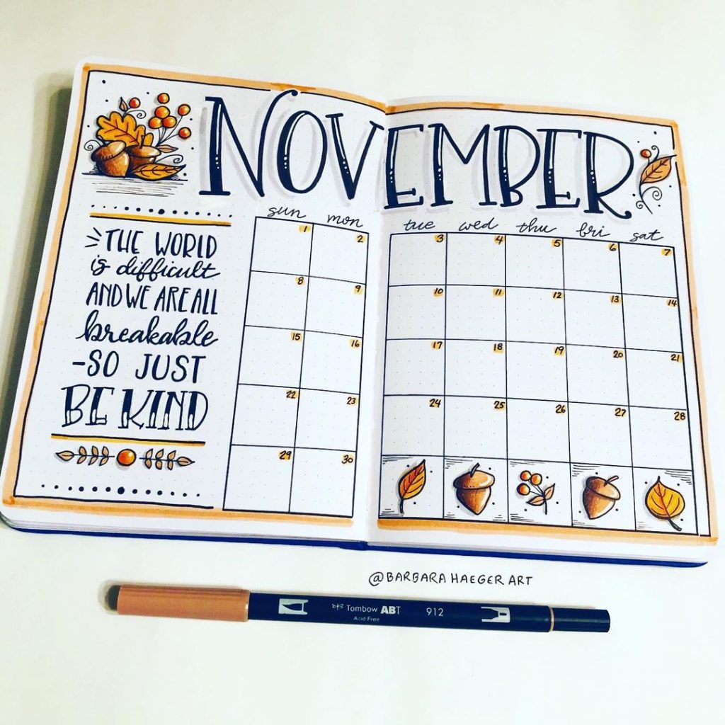 November Monthly Spread 3