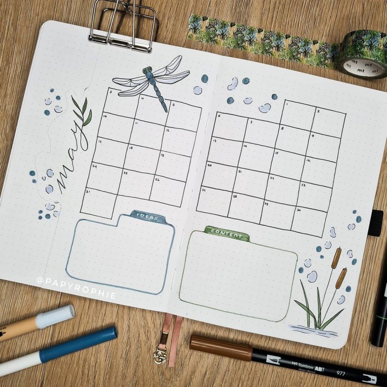 35  Gorgeous Bullet Journal Monthly Spreads You ll Love