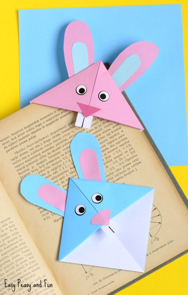 Easter-Bunny-Corner-Bookmark-Craft-for-Kids