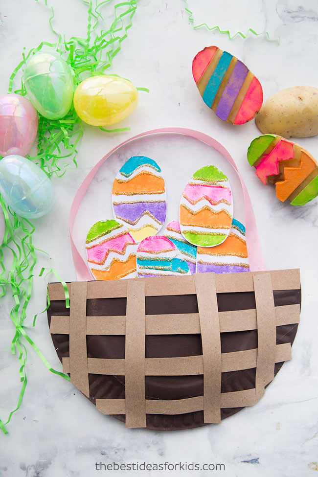 Paper-Plate-Easter-Basket