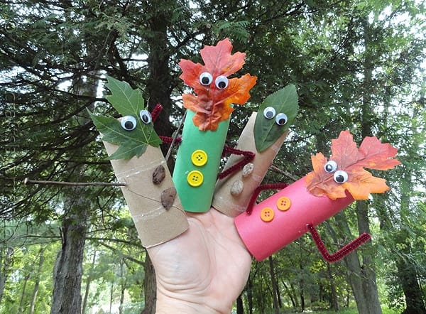 Leaf-people-finger-puppets