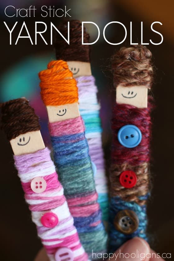 Craft-Stick-Yarn-Dolls