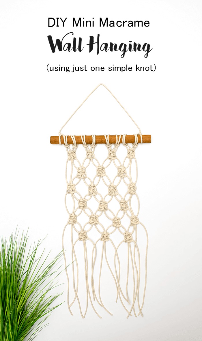 Easy Macrame Wall Hanging, Flower Pattern with Beads