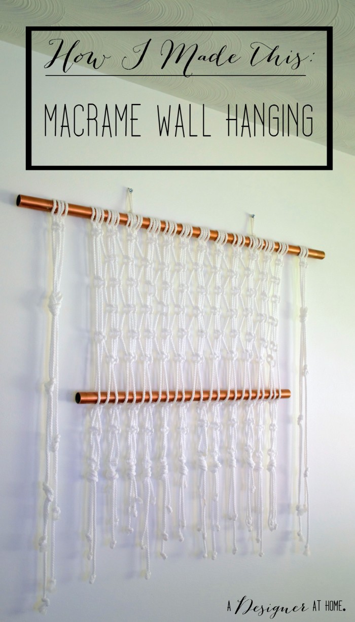 Easy Macrame Wall Hanging with Knots