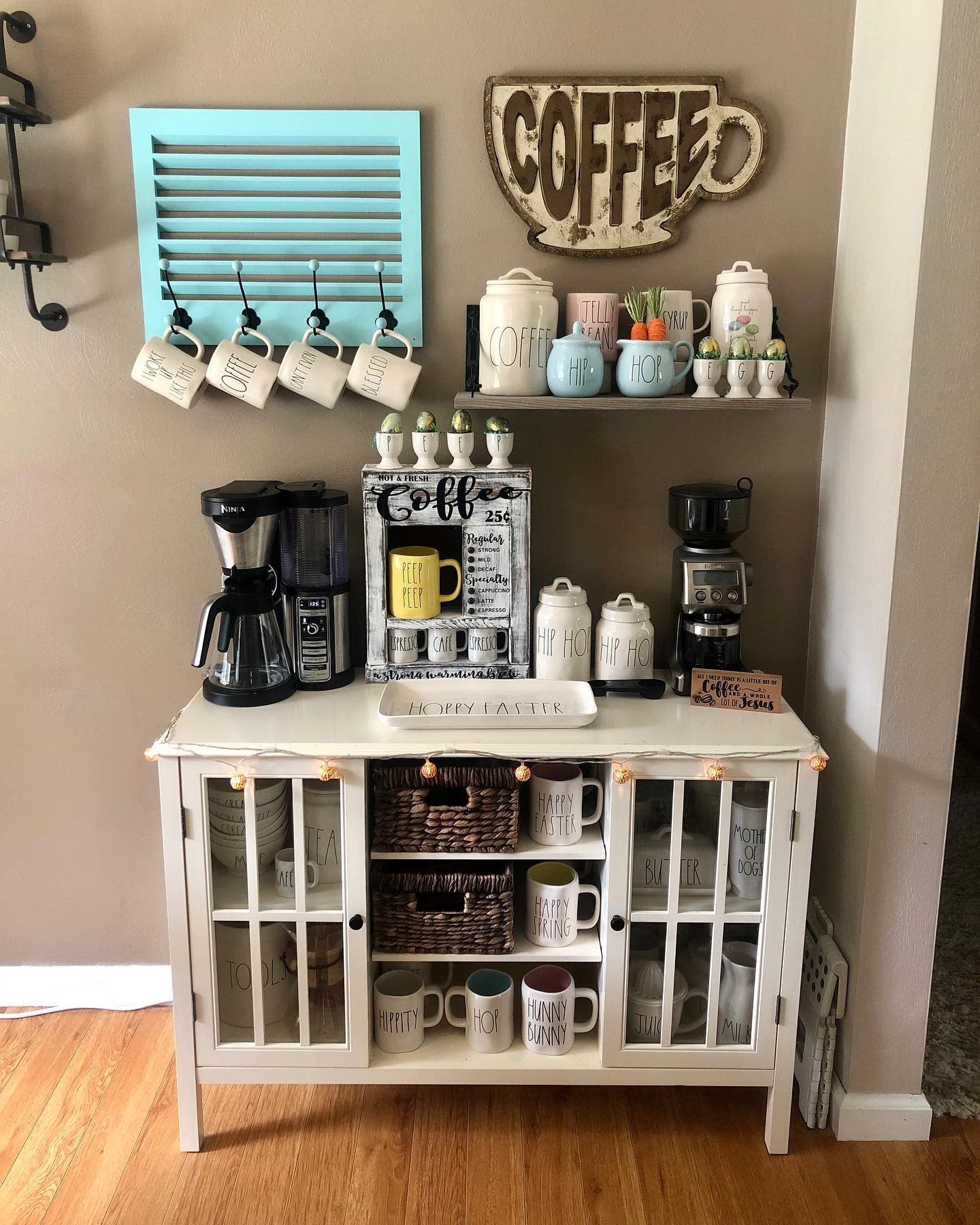 Accessorized Coffee Station