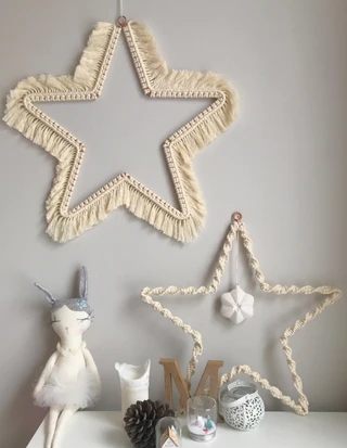 Christmas Macrame Star Wall Hanging