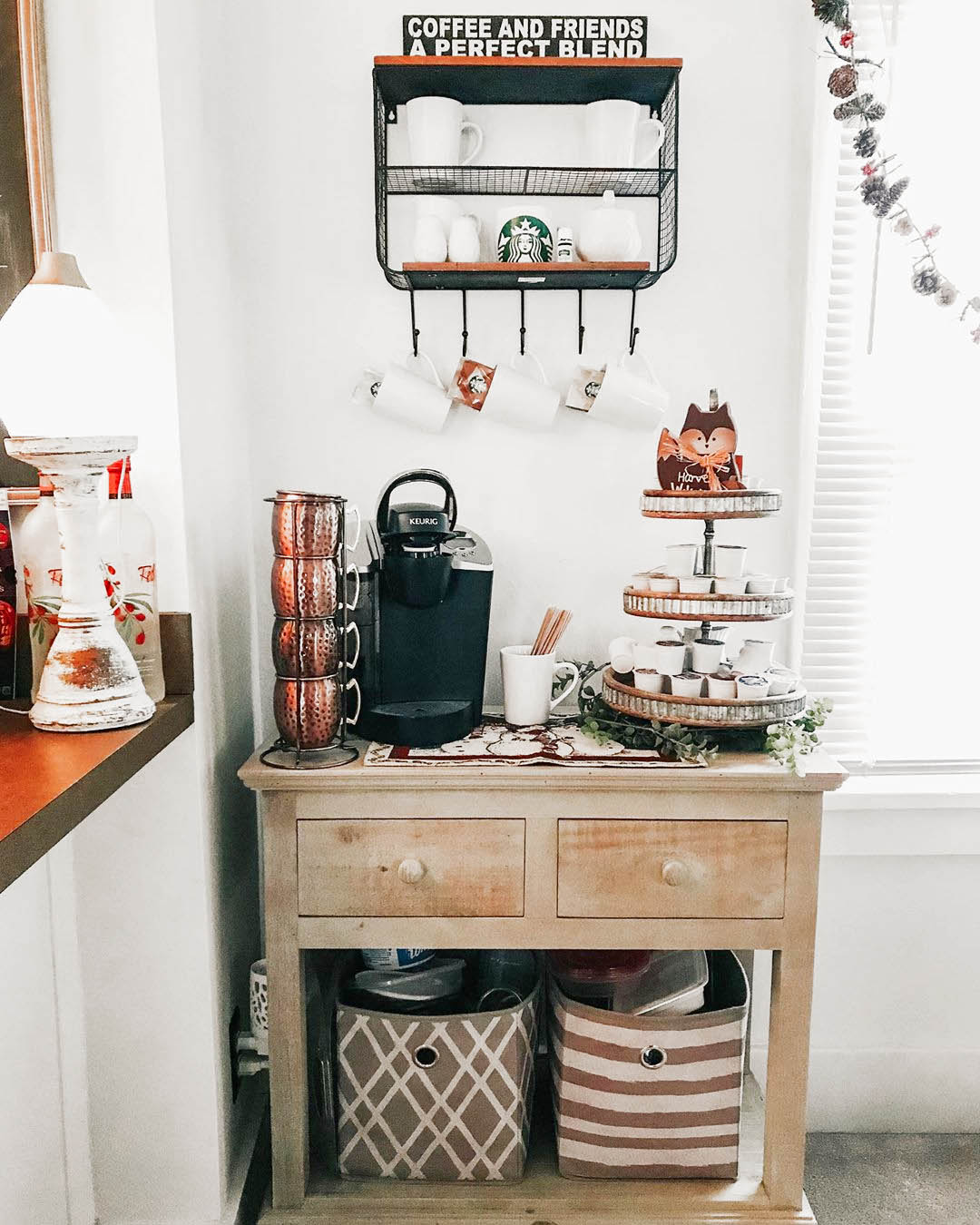 Antique Style Coffee Station
