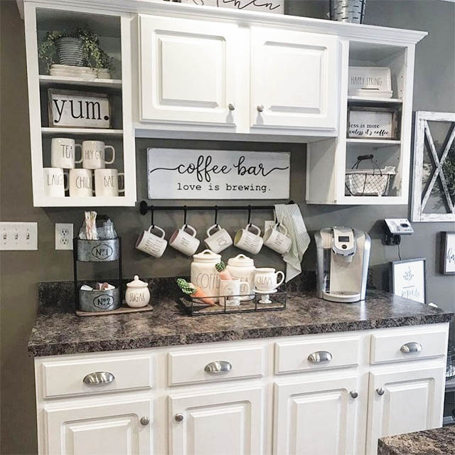 Luxurious Countertop Coffee Station