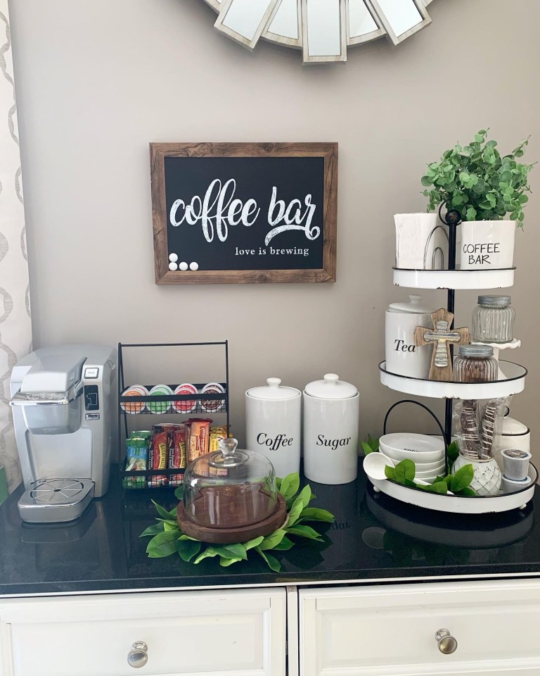 Simple Stacked Coffee Bar