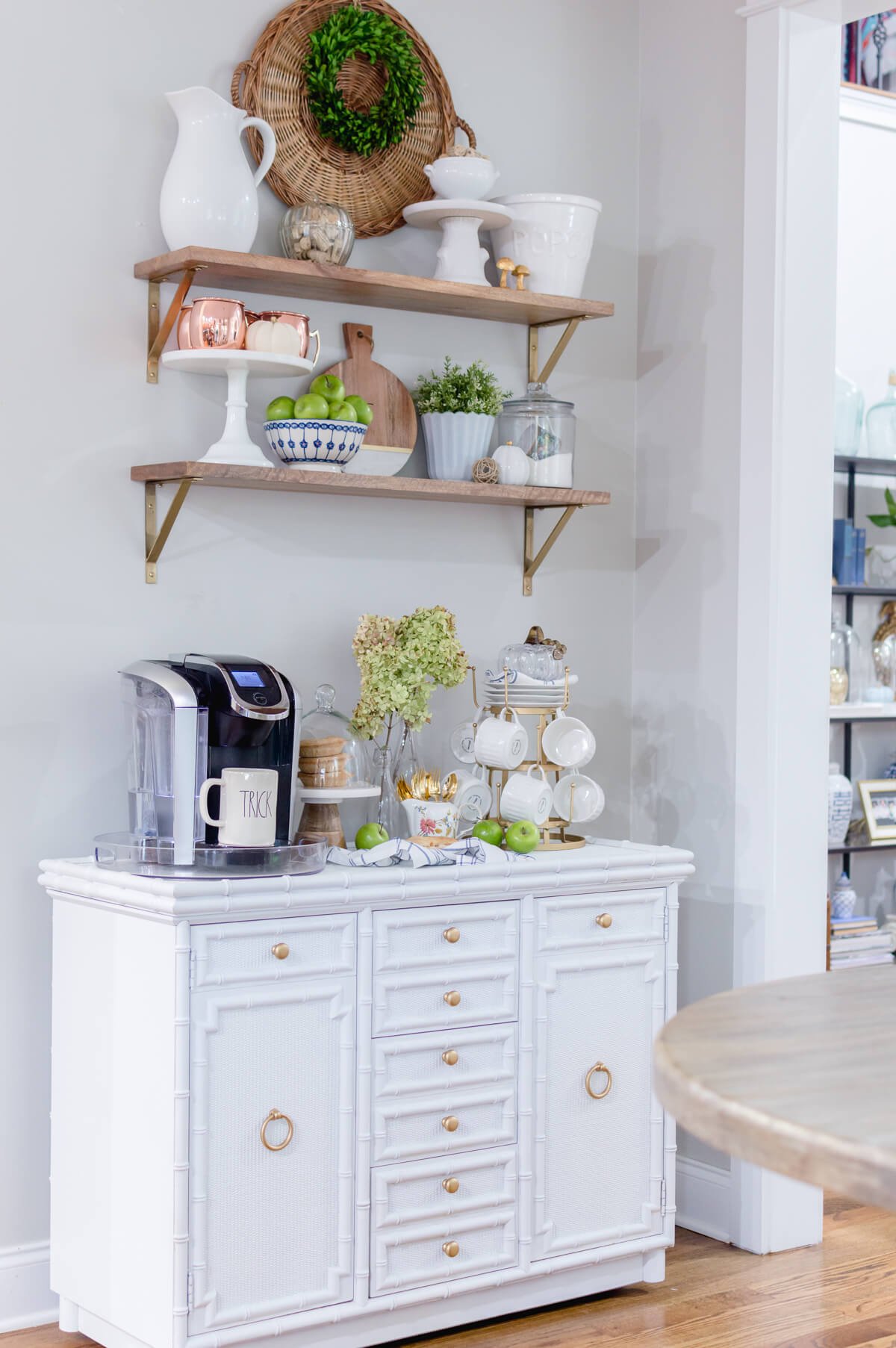 Need More Counter Space?  The Most Functional Coffee Bar for Small Spaces  – Life with Elizabeth