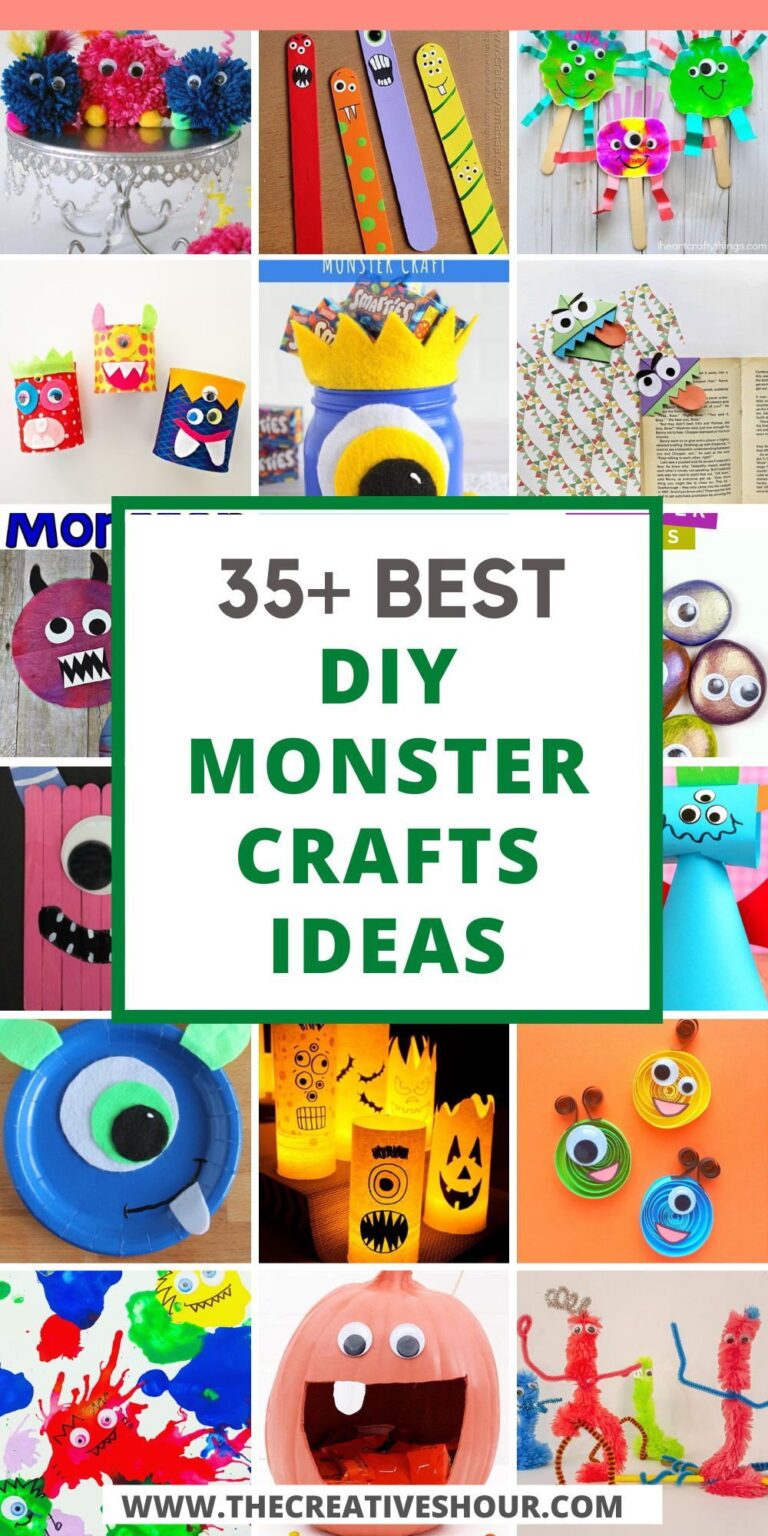 30 Easy DIY Monster Crafts That Are Super Fun To Make