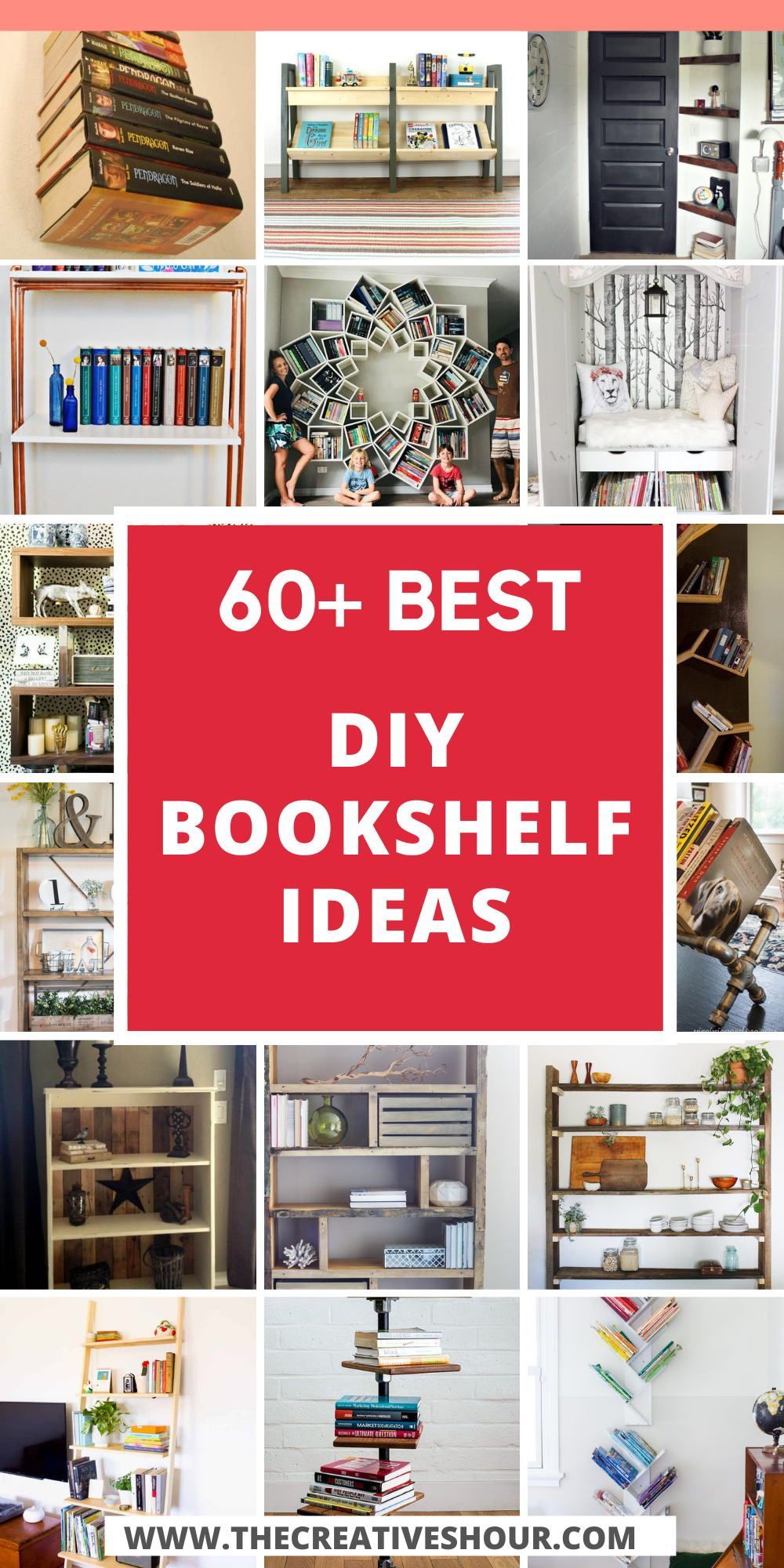 37 Best DIY Bookshelf Ideas & Designs for Every Budget