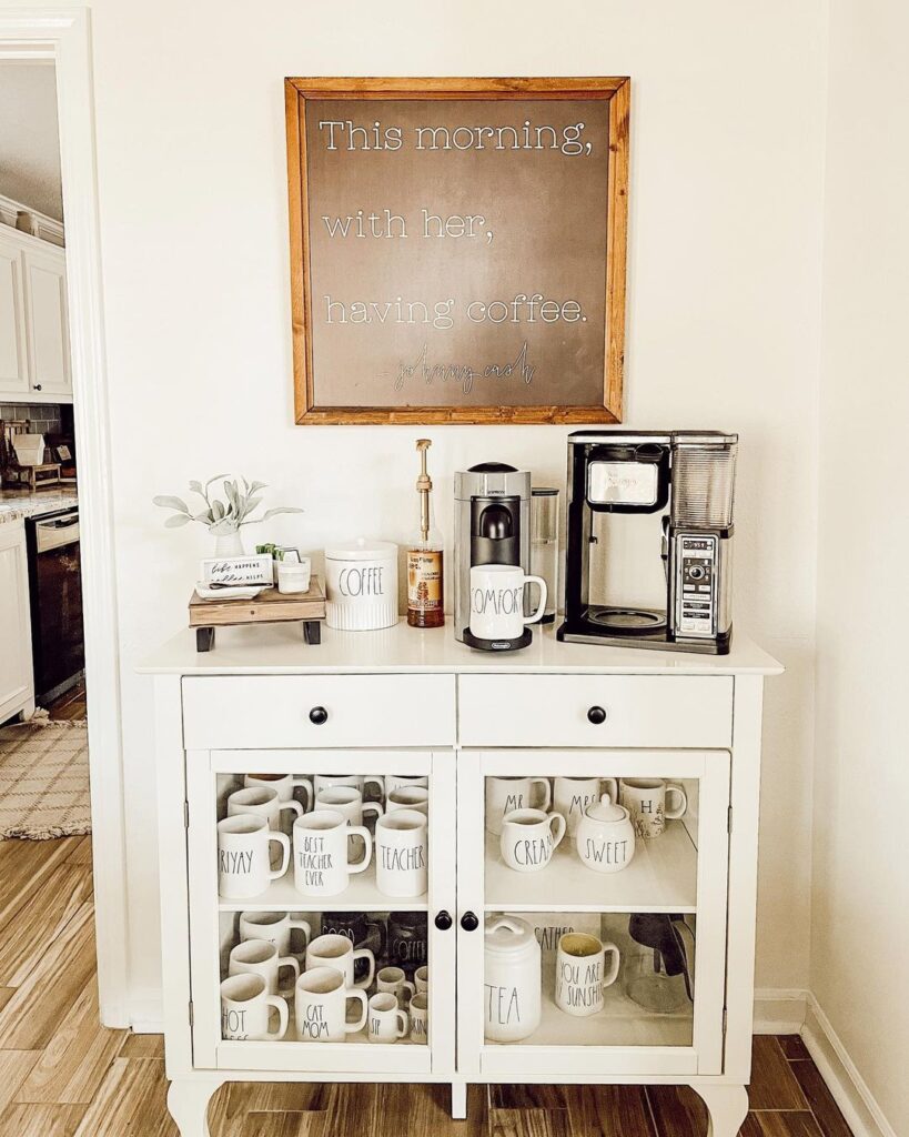 Need More Counter Space?  The Most Functional Coffee Bar for Small Spaces  – Life with Elizabeth