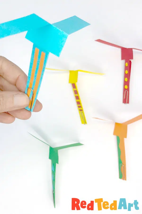 Construction Paper Helicopter 
