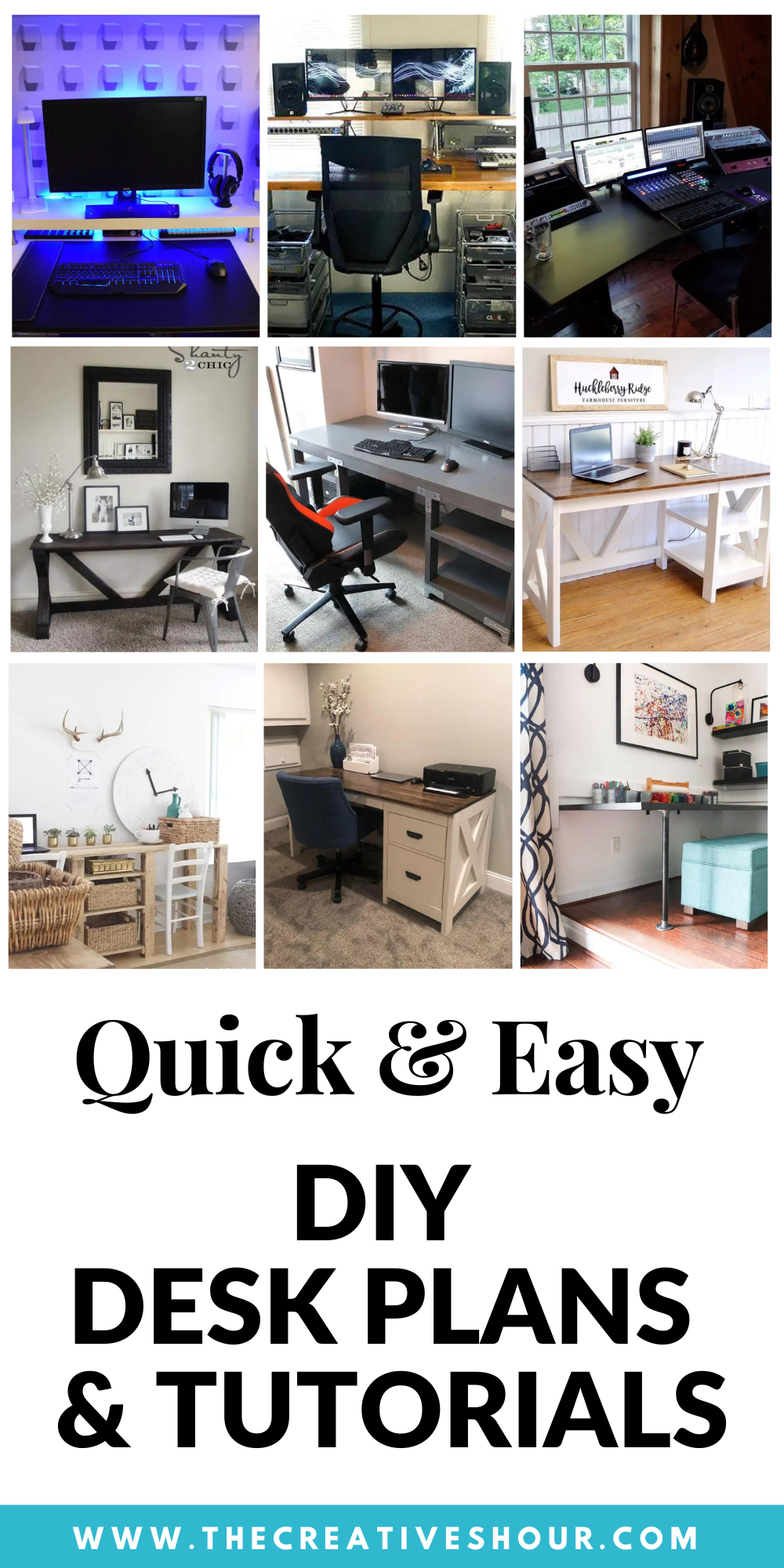 30 DIY Desk Ideas For Beginners You Can Build Today! - Anika's DIY Life