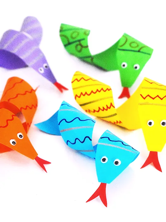 Paper Twirl Snakes Craft