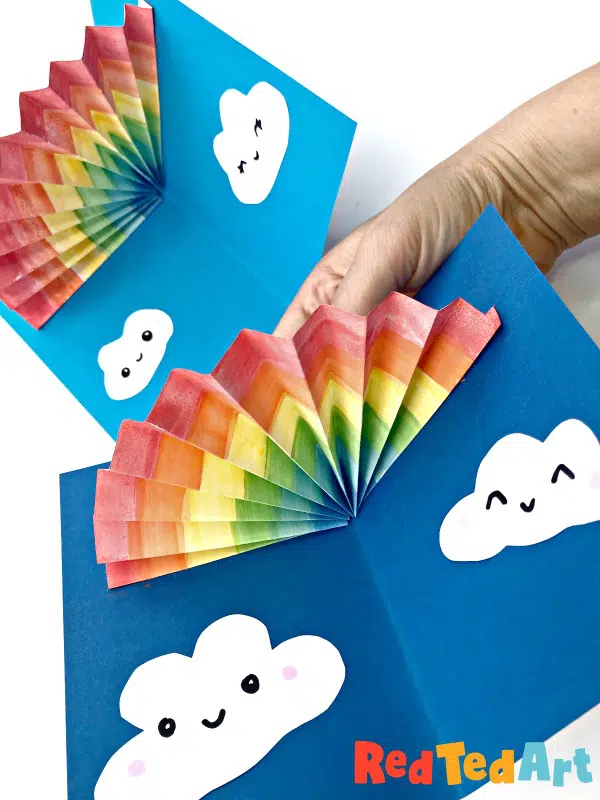 Pop Up Rainbow Cards