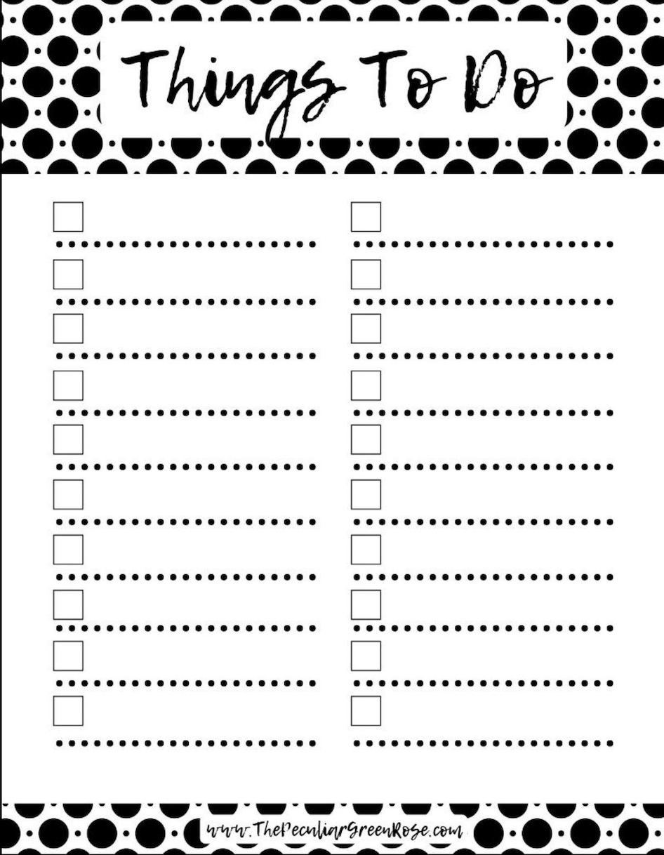 35 Free To-Do List Printable Templates To Get You Organised