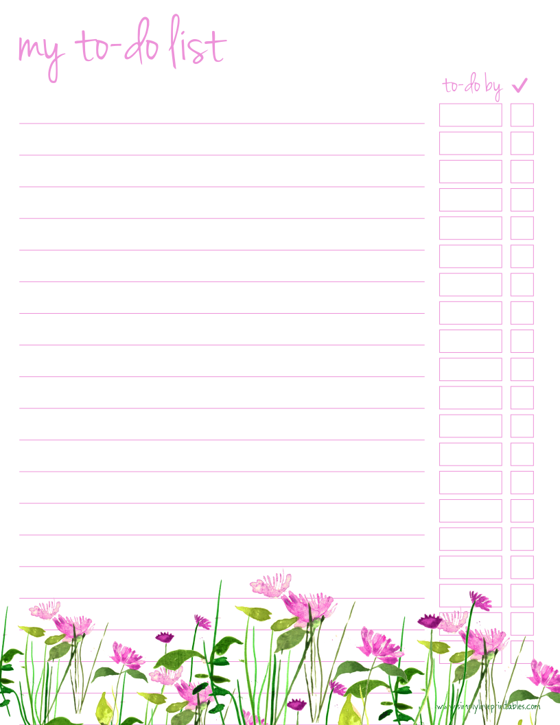 35 Free To-Do List Printable Templates To Get You Organised