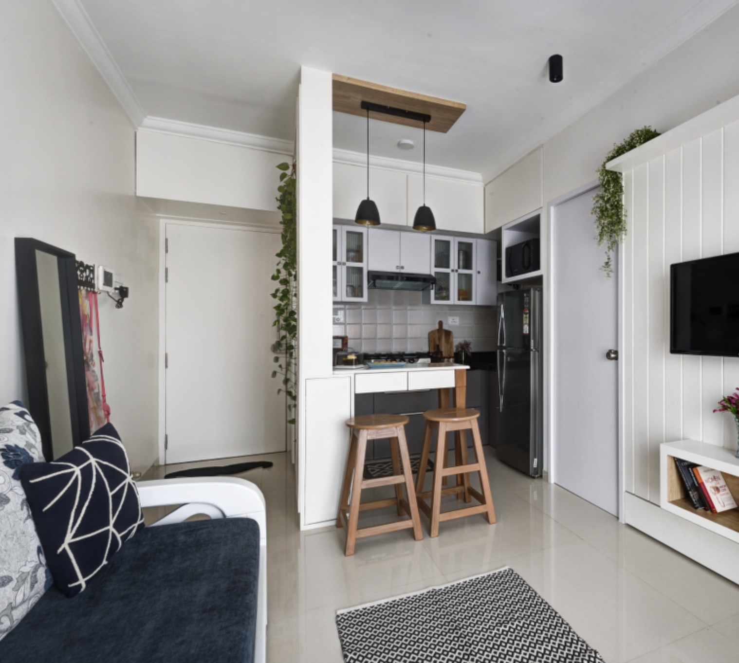 Studio Apartment With Minimal Interior Design