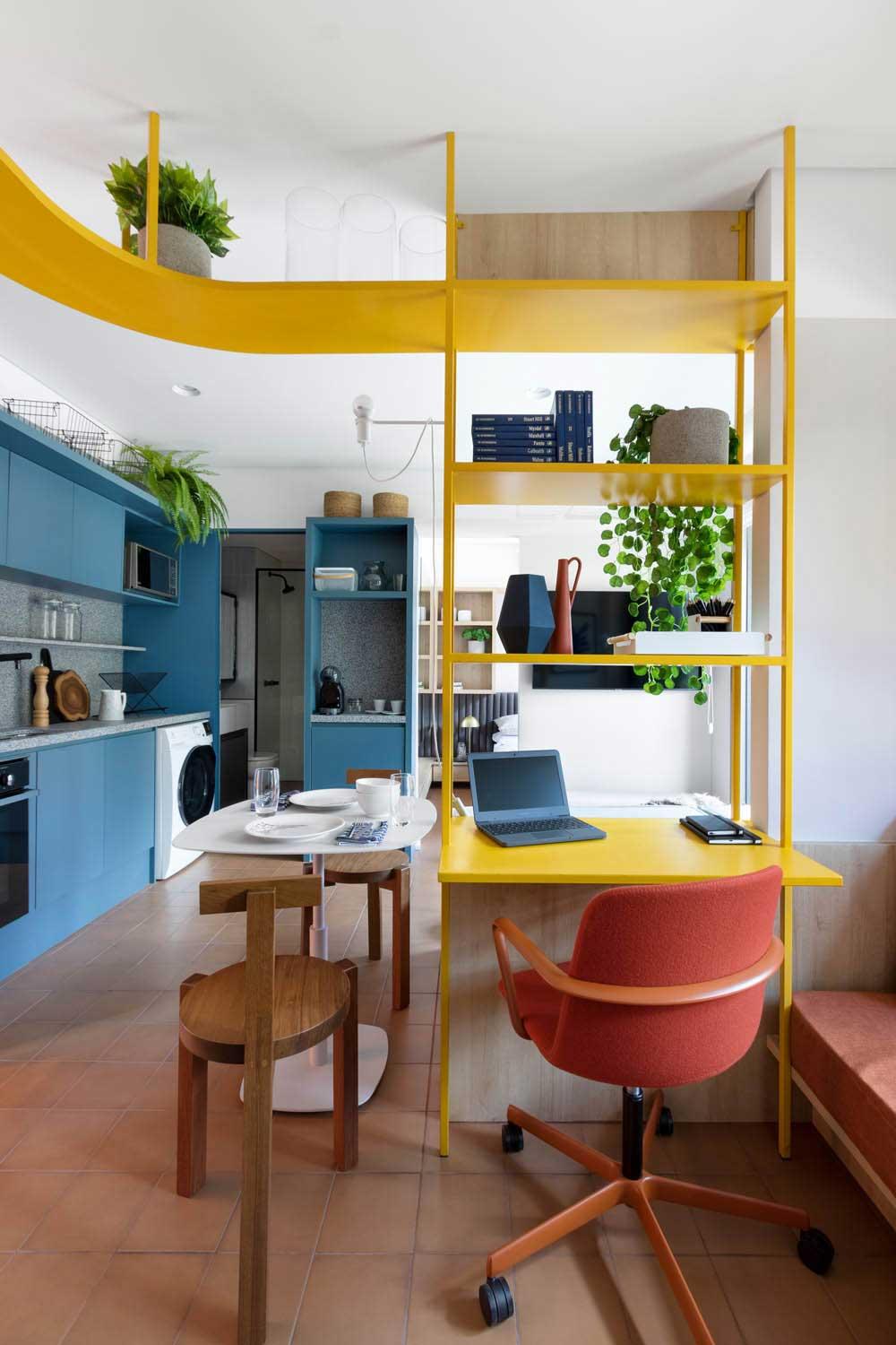 Vibrant Color Studio Apartment