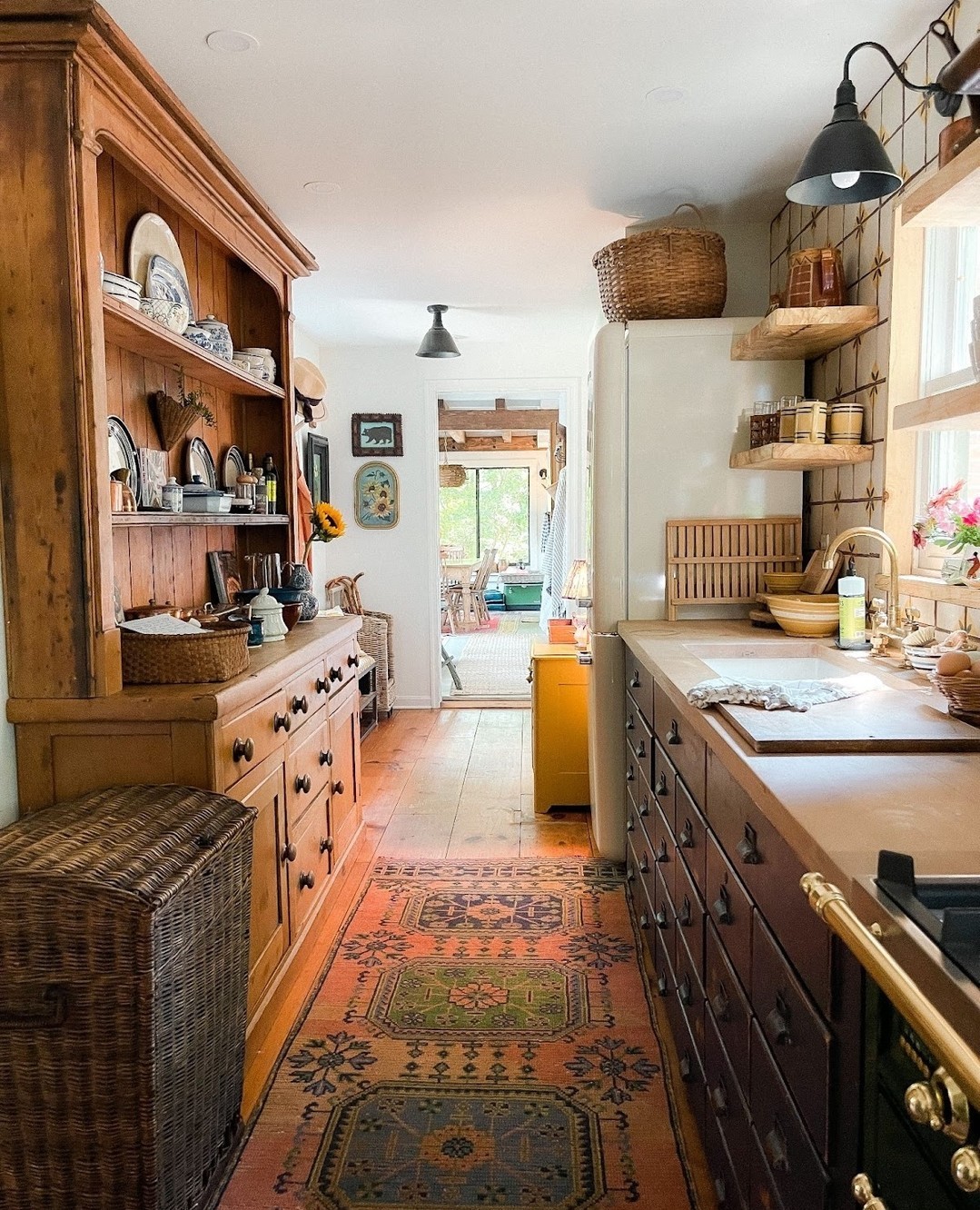 Cottage-Style Galley Kitchen