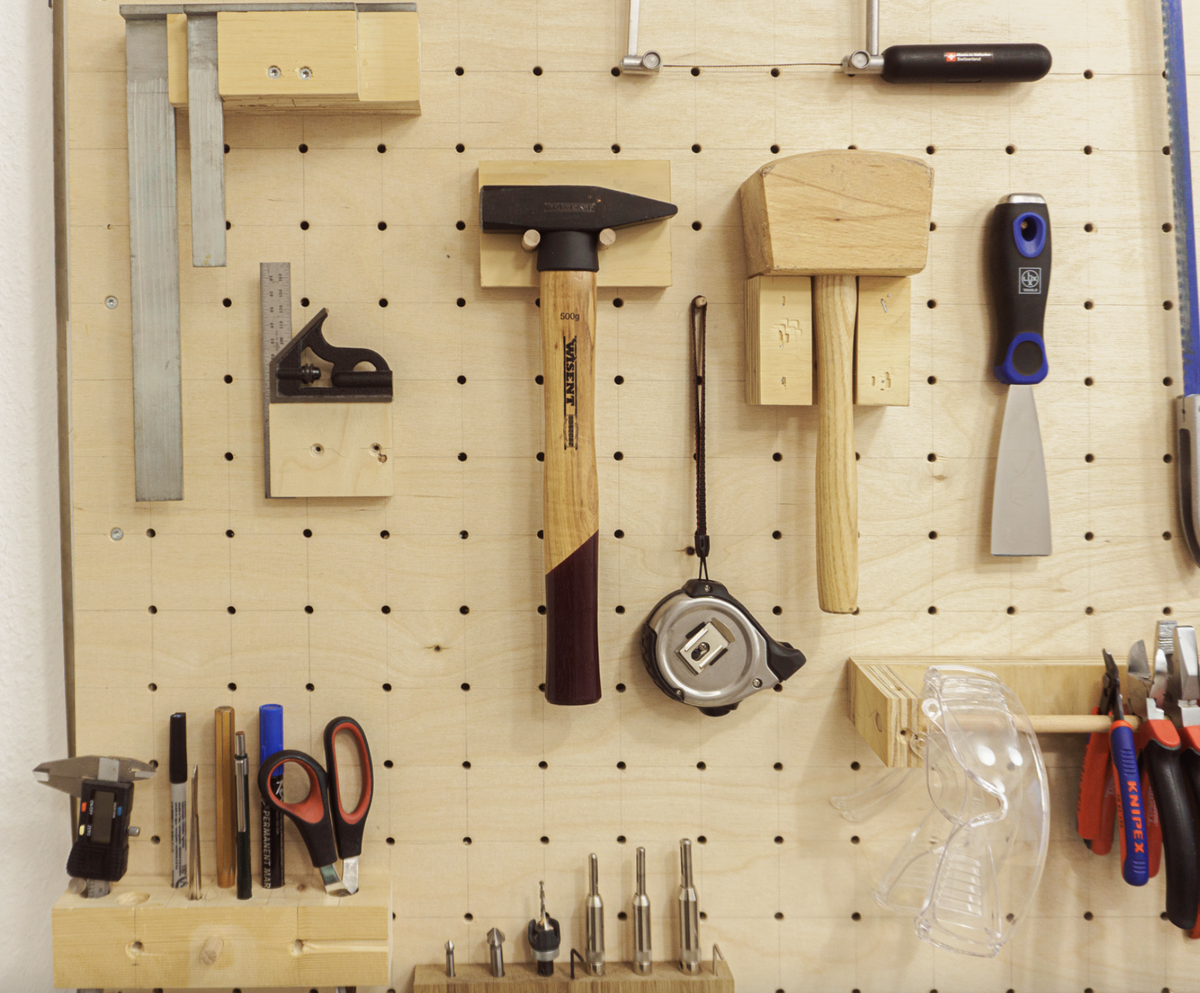 DIY Tool Wall With Custom Pegboard For Small Hand Tools