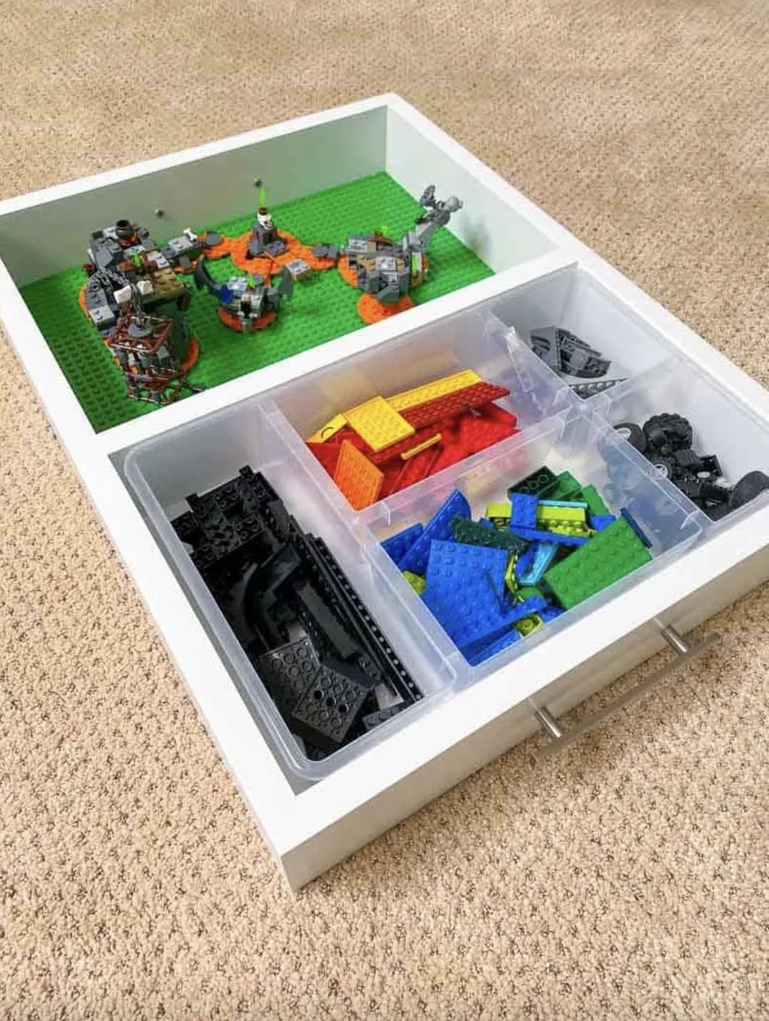 DIY Lego Head Storage Container - Meatloaf and Melodrama