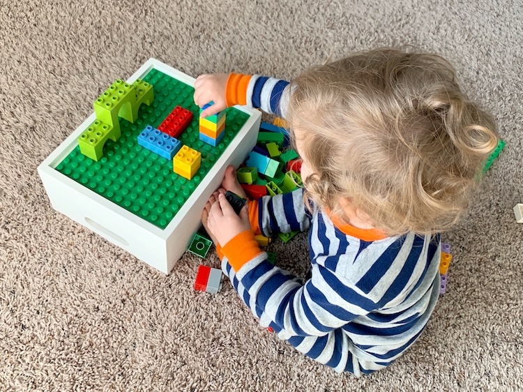 DIY Lego Duplo Play Tray With Storage