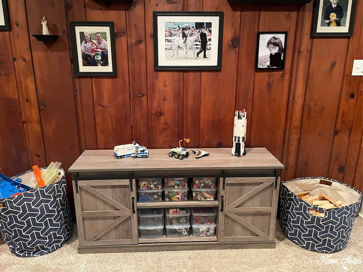 DIY Living Room Lego Storage Cabinet