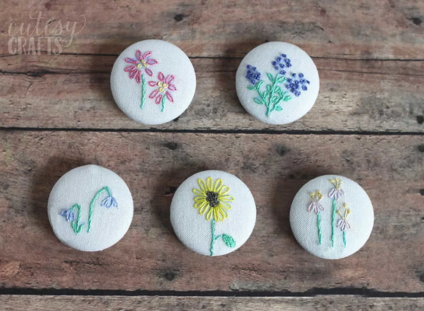 Blue and White Floral Magnets Set of 6 Magnets Blue and White Magnets  Cabochon Magnets Gift for Mom Fridge Magnet Gift for Women 