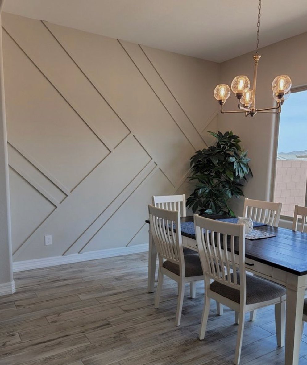 Board And Batten Accent Wall For Dining Room Walls