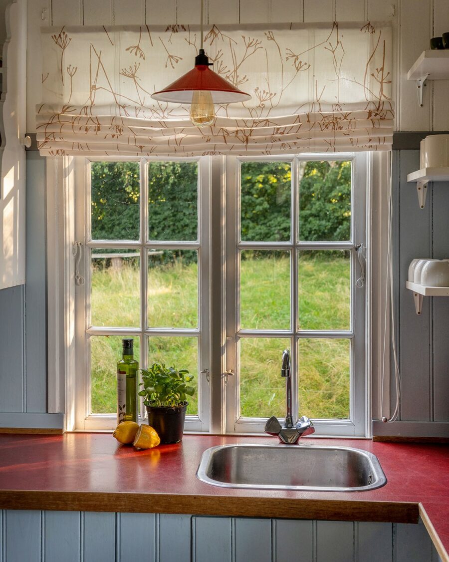 Traditional Window Over Sink In Kitchen