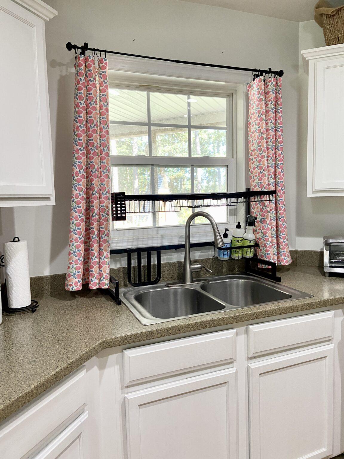 Floral Curtain For Kitchen