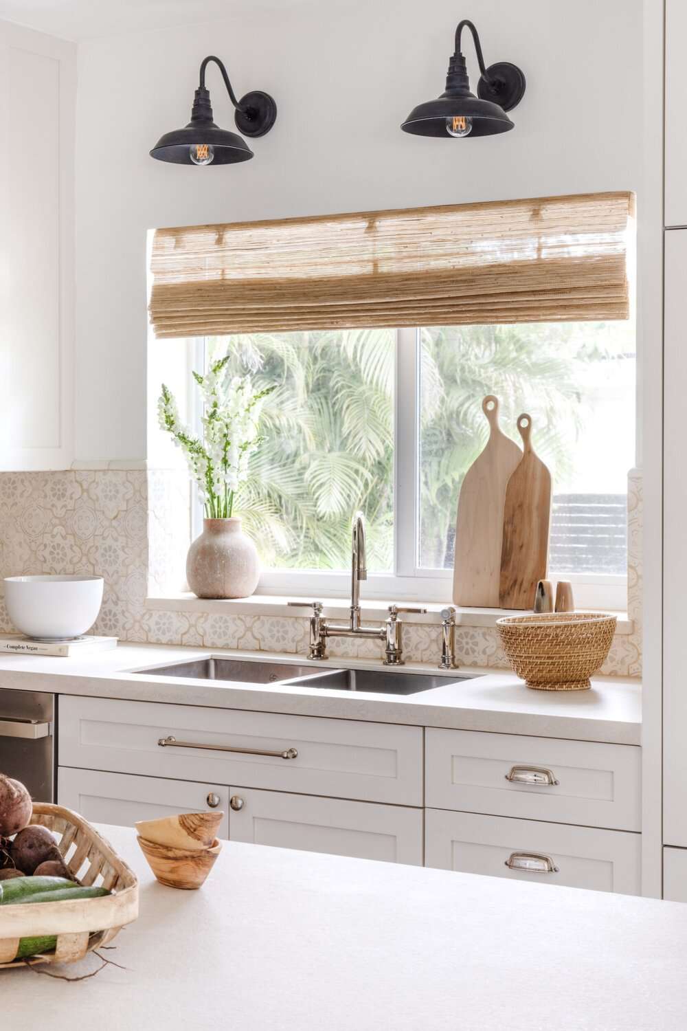 Wood Accent Decor For Kitchen Window Over Sink