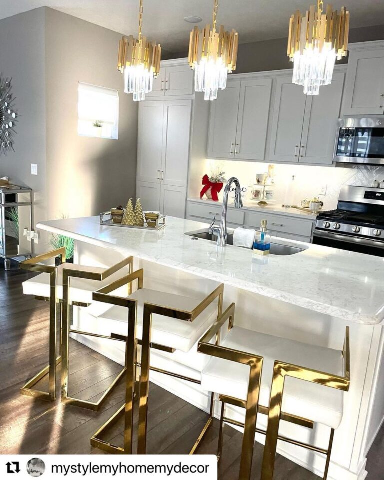35 Luxury White And Gold Kitchen Ideas