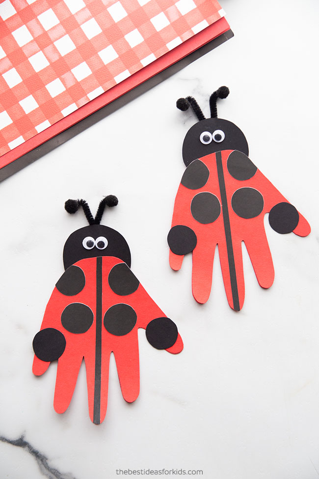 Ladybug Corner Paper Bookmarks